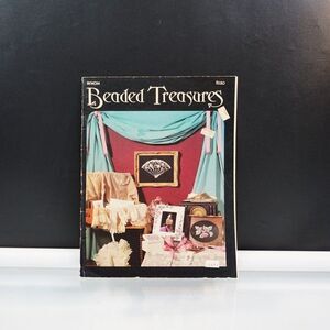 Beaded Treasures Cross Stitch Patterns Vintage 1984 Craft Library